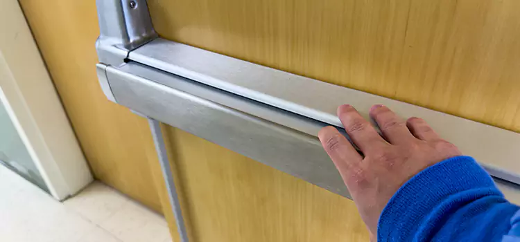 Installing a Push Bar on a Door Hermiston